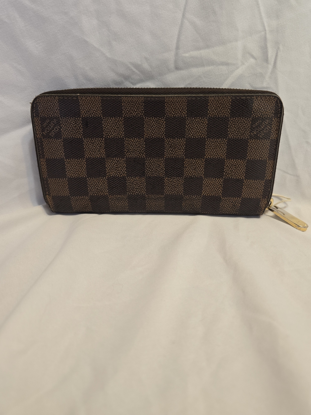 💗 Authentic Louis Vuitton Damier Ebene Zippy Wallet — Rose Ballerine Interior💗